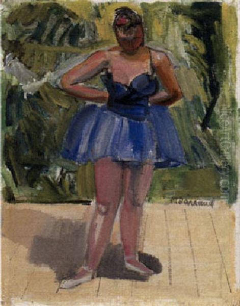 Danseuse Oil Painting by Maurice Barraud