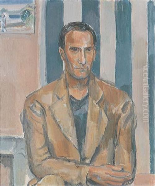 Portrait De Monsieur Georges Kaspar Oil Painting by Maurice Barraud