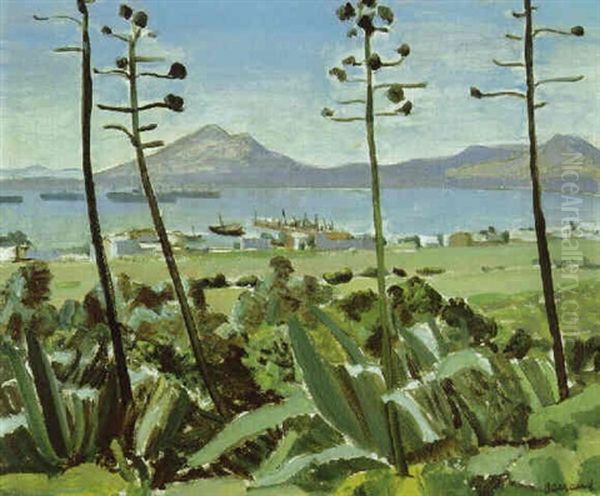 Les Aloes Oil Painting by Maurice Barraud