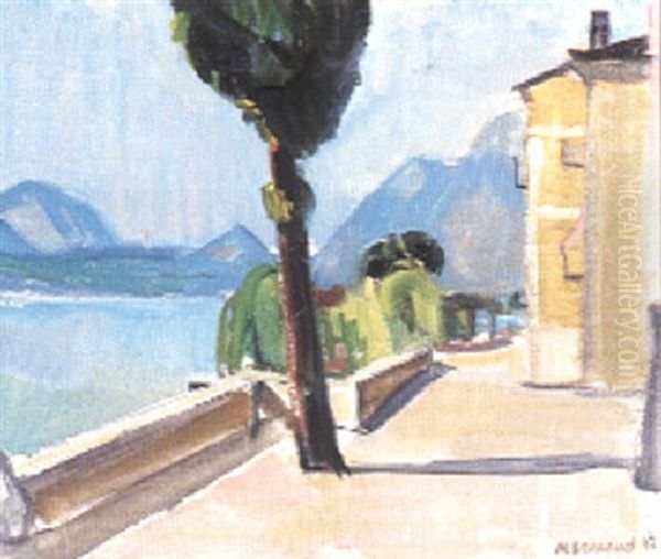 Quai De Morcote Oil Painting by Maurice Barraud