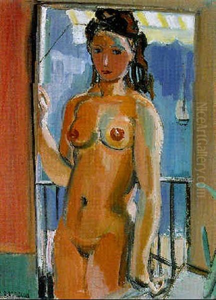 Femme A La Fenetre Oil Painting by Maurice Barraud