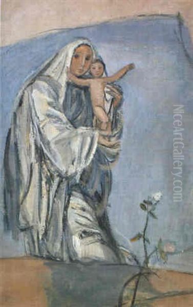 Maria Mit Dem Jesuskind Oil Painting by Maurice Barraud