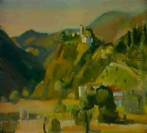 Schweizer Landschaft Oil Painting by Maurice Barraud