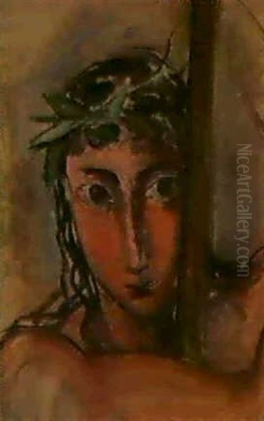 Portrait D'un Jeune Homme Lorsd'une Procession Oil Painting by Maurice Barraud