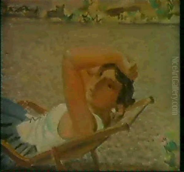 Petite Figure Au Jardin Oil Painting by Maurice Barraud