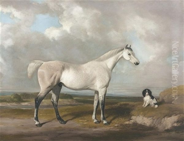 The Grey Hunter Oil Painting by William Barraud