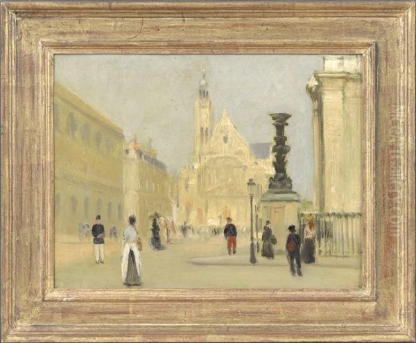 Saint Sulpice Paris Oil Painting by Albert Jean Adolphe