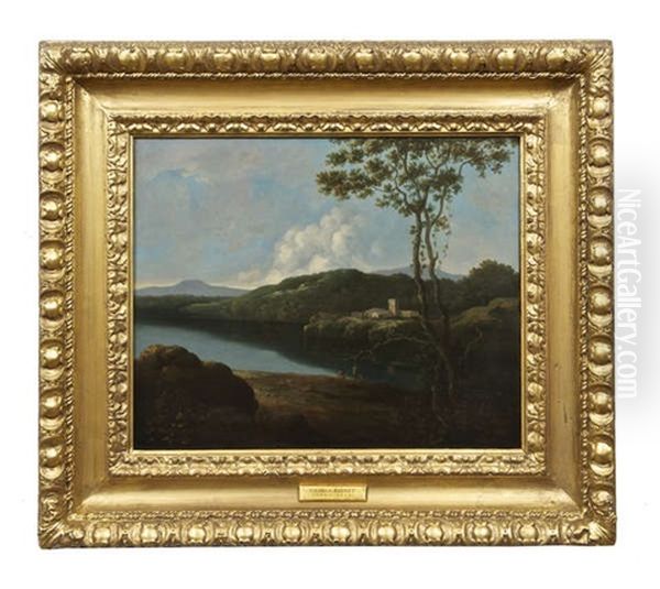 Welsh Landscape Oil Painting by George Barret