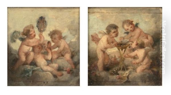 Groupes D'amours (2 Works) by Felix Joseph Barrias