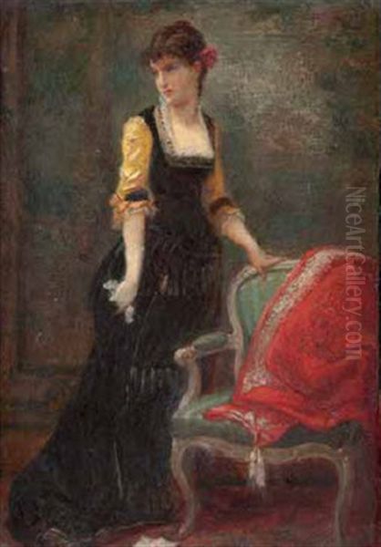 Femme Au Fauteuil Oil Painting by Felix Joseph Barrias