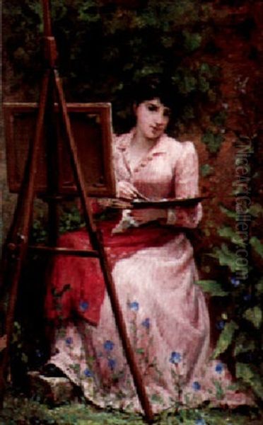 The Young Artist Oil Painting by Felix Joseph Barrias