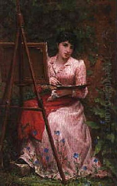 The Young Artist Oil Painting by Felix Joseph Barrias