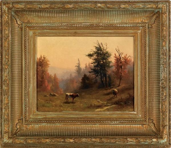 Autumn In Skaneateles Oil Painting by John Dobson Barrow