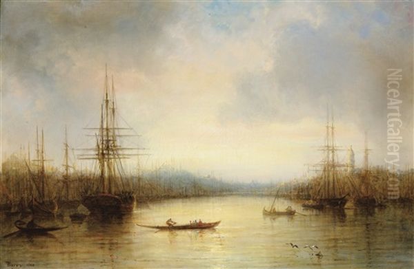 La Corne D'or, Constantinople by Francois (Pierre Bernard) Barry