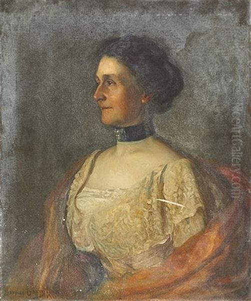 Portrait Of A Lady Oil Painting by Gerard Barry