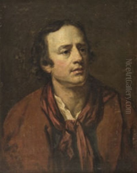 Portrait Of A Gentleman (alexander Pope?) Oil Painting by James Barry