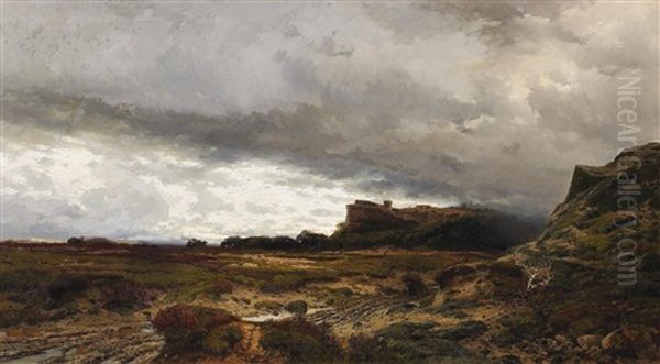 Der Regenstein Im Harz Oil Painting by Hans Von Bartels