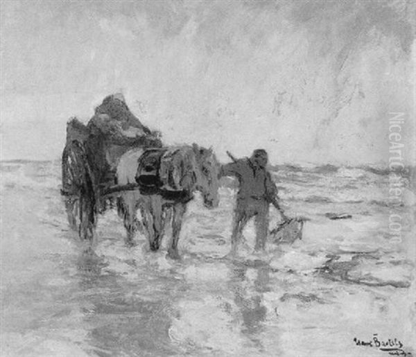 Hollandische Seefischer Oder Im Seewinde Oil Painting by Hans Von Bartels