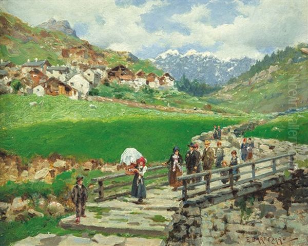 Balme Oil Painting by Enrico Bartezago