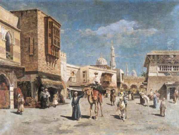 Vue Au Caire Oil Painting by Ernesto Bartezago