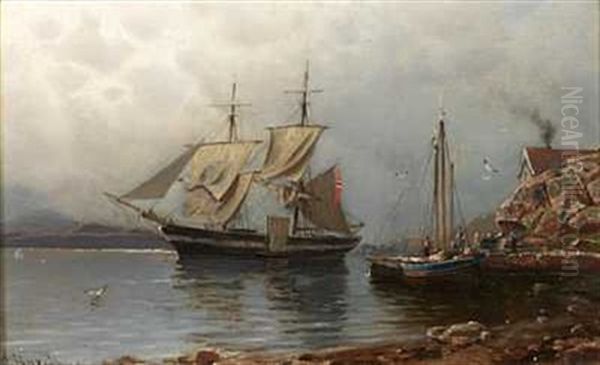 Motiv Fra Hvaleroerne Oil Painting by Carl Wilhelm Boeckman Barth