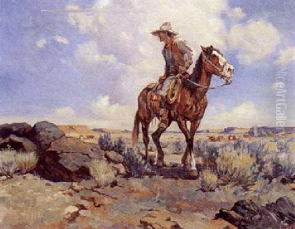 The Borrowed Horse Oil Painting by Gray Phineas Bartlett