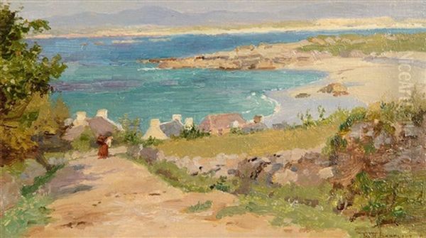 Dog Bay, Donegal Oil Painting by William H. Bartlett