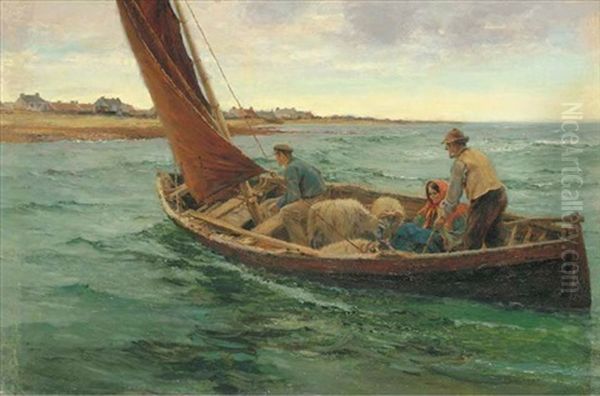 Off To The Fair, Rutland Island Oil Painting by William H. Bartlett