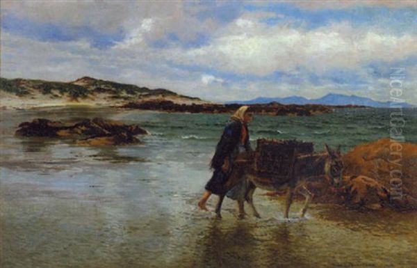 The Nearest Way Home, Co. Donegal Oil Painting by William H. Bartlett