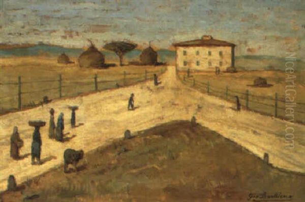 Ritorno Dai Campi Oil Painting by Giovanni Bartolena