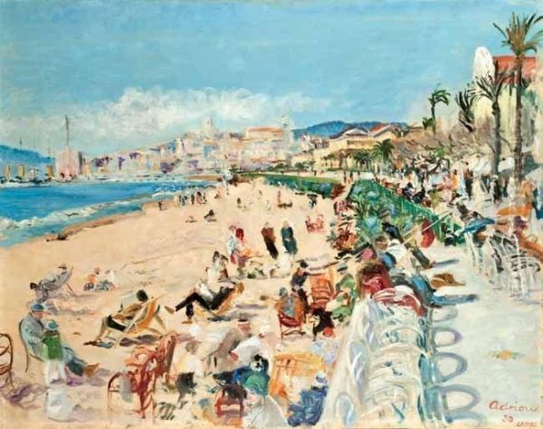 La Croisette Oil Painting by Lucien Adrion