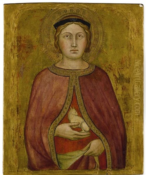 Saint Agnes by Taddeo Di Bartolo