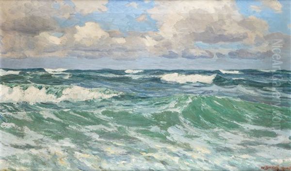 Kommende Flut Oil Painting by Wilhelm Bartsch