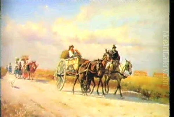 Il Carretto Oil Painting by Pietro Barucci