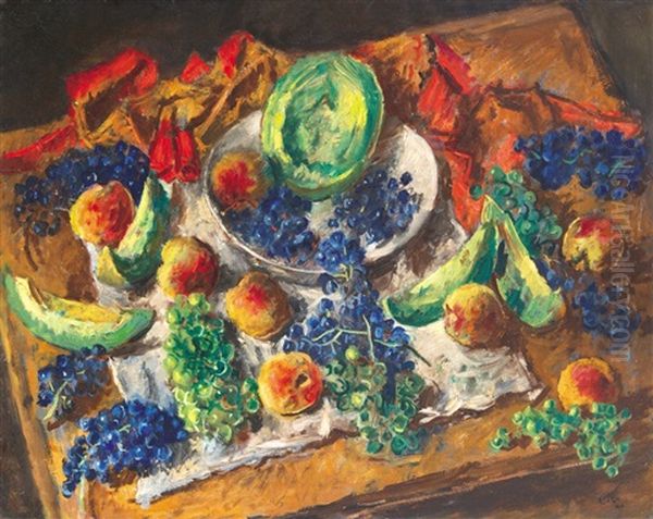 Still Life With Grapes by Andor Basch