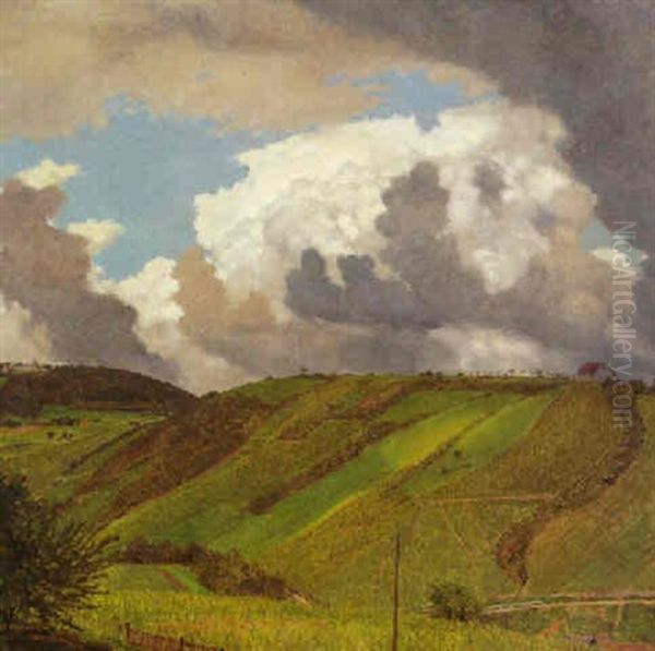 Vor Einem Gewitter (1. Fassung) Oil Painting by Emanuel Baschny