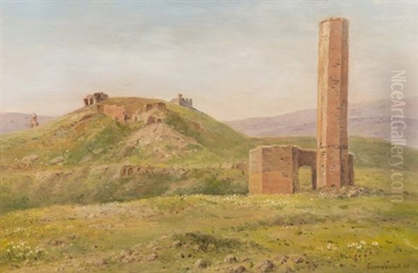 Landscape With Ruins by Georgi Zakharovich Bashinzhagyan