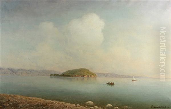 Lake Seven Oil Painting by Georgi Zakharovich Bashinzhagyan