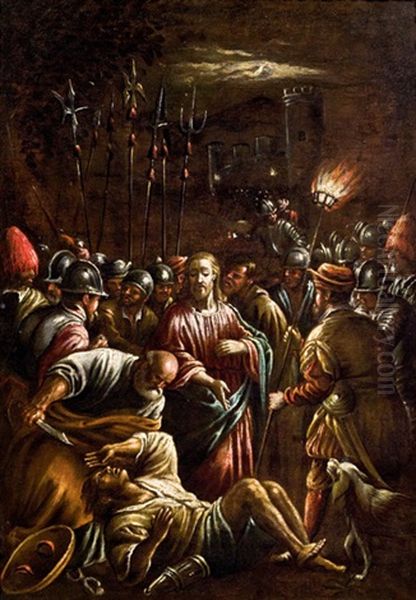 Gefangennahme Christi Oil Painting by Francesco Bassano the Younger