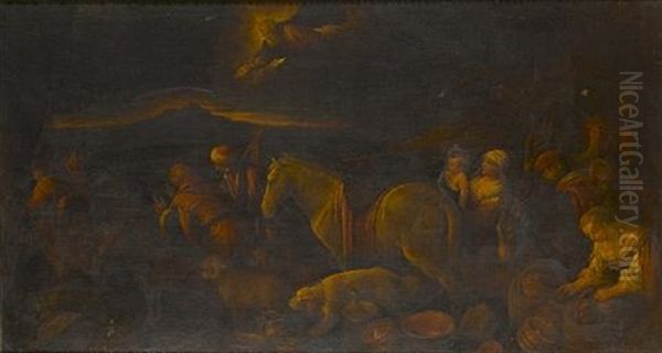 The Departure For Canaan Oil Painting by Francesco Bassano the Younger