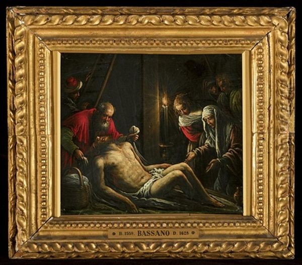 The Lamentation Over The Dead Christ Oil Painting by Francesco Bassano the Younger