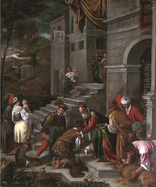 The Prodigal Son Oil Painting by Francesco Bassano the Younger