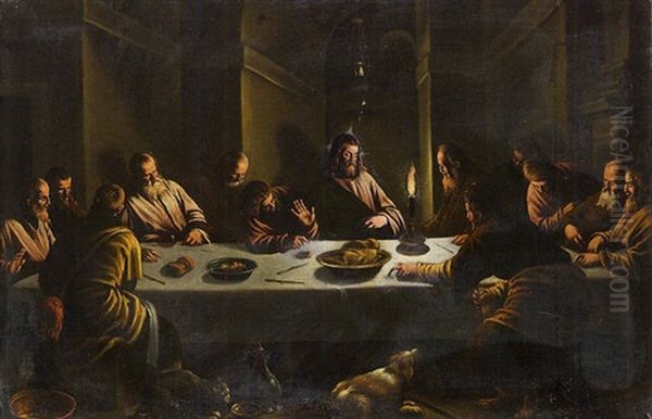 Ultima Cena Oil Painting by Francesco Bassano the Younger