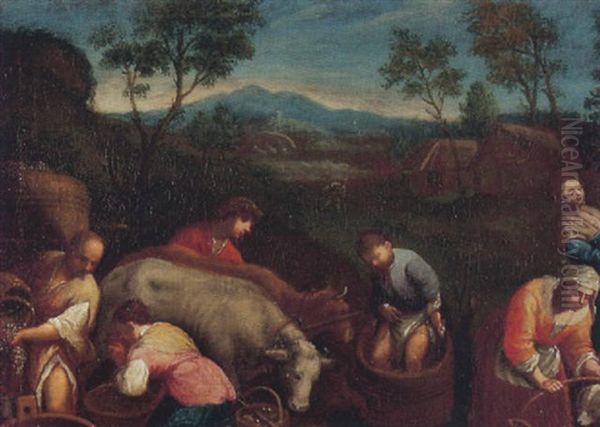 Allegorie Des Herbstes Oil Painting by Francesco Bassano the Younger