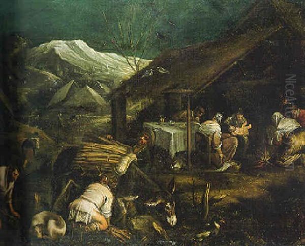 The Nativity Oil Painting by Francesco Bassano the Younger