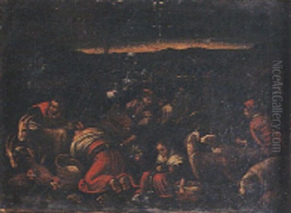 Les Quatre Saisons Oil Painting by Francesco Bassano the Younger