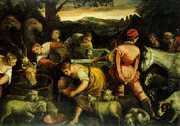 Bauernwirtschaft Oil Painting by Francesco Bassano the Younger