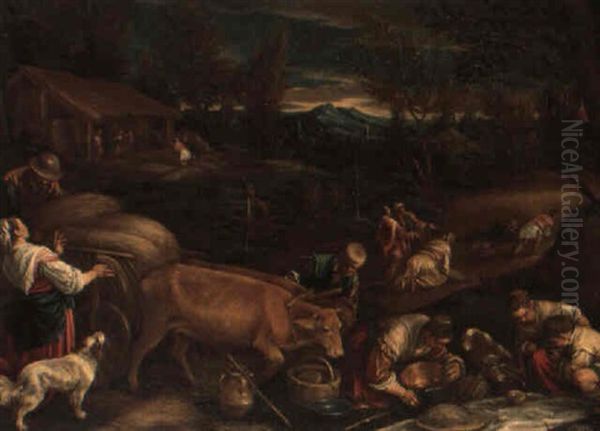 Allegorische Darstellung Des Sommers Oil Painting by Francesco Bassano the Younger