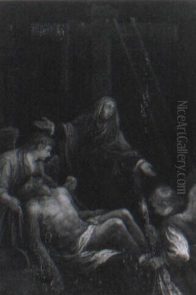 The Lamentation Oil Painting by Francesco Bassano the Younger