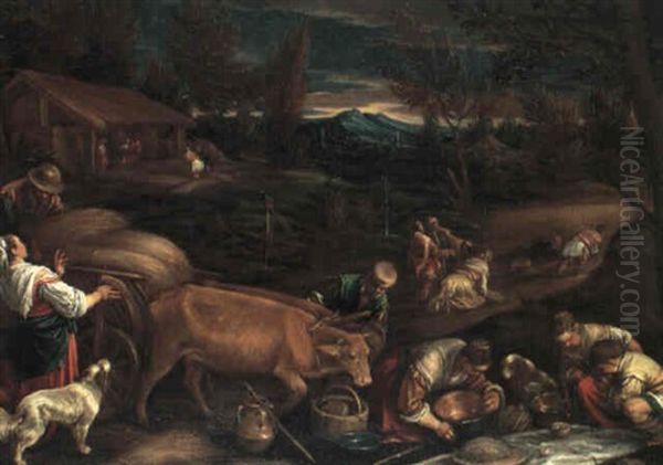 Allegorische Darstellung Des Sommers Oil Painting by Francesco Bassano the Younger